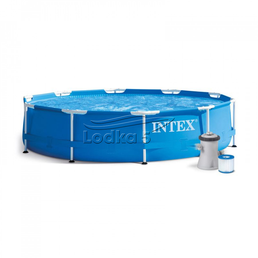 oceanstreetshape 5.7 ツイン Бассейн каркасный 15 в 1 INTEX 28202, 305x76 см + машина для