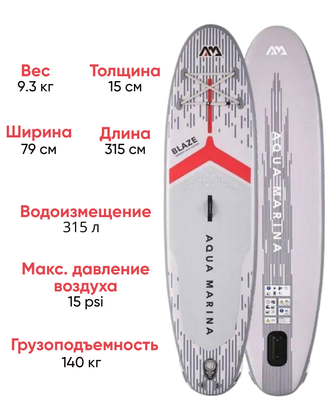 Aqua-Marina Blaze All-Around SUP-доска с подсветкой, фото Lodka5 