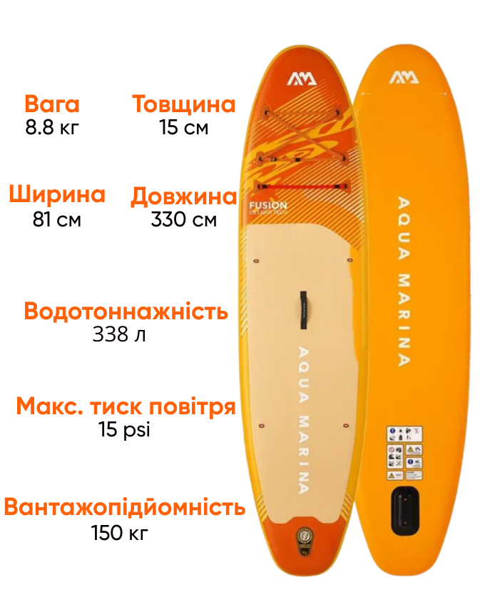 Aqua-Marina Fusion  All-Around SUP-дошка для веслування стоячи, фото Lodka5 