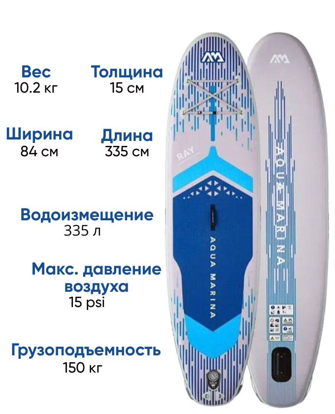Aqua-Marina RAY All-Around SUP-доска с подсветкой, фото Lodka5 