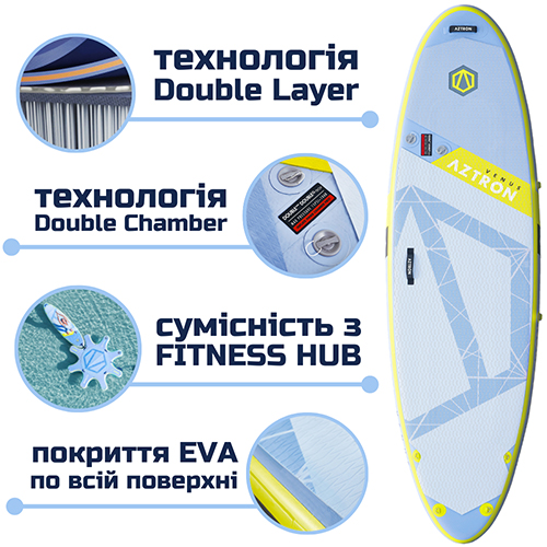 SUP дошка для йоги Aztron Venus Fitness All Around 10.8 iSUP в lodka5.com.ua