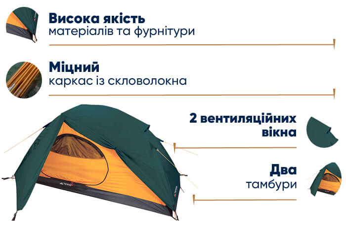 Палатка Terra Incognita Adria 2 в lodka5.com.ua