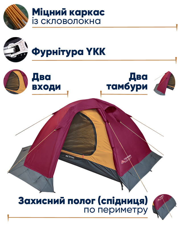 Намет Terra Incognita Mirage 2 в lodka5.com.ua