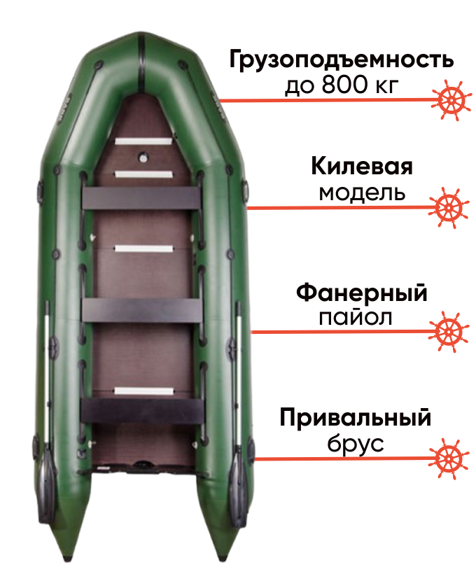 Bark BT-450S большая килевая лодка для рыбалки, фото Lodka5
