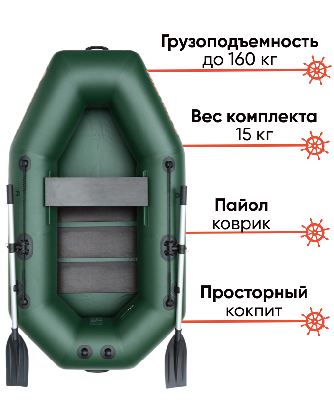 Kolibri K-220T с пайолом-ковриком