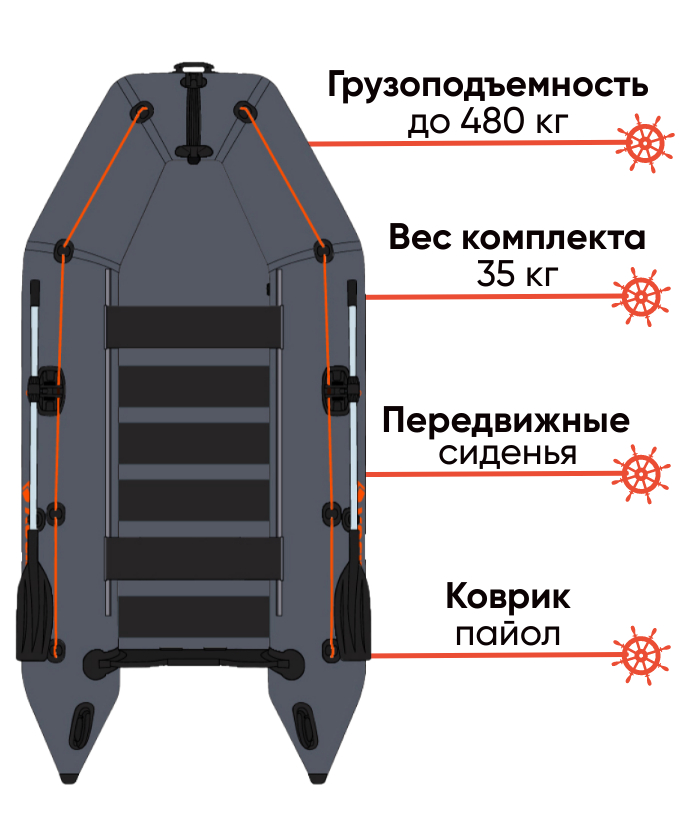 Kolibri KM-330  с ковриком-пайолом 