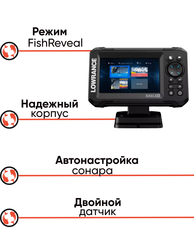 Lowrance EAGLE-5 SplitShot HD 