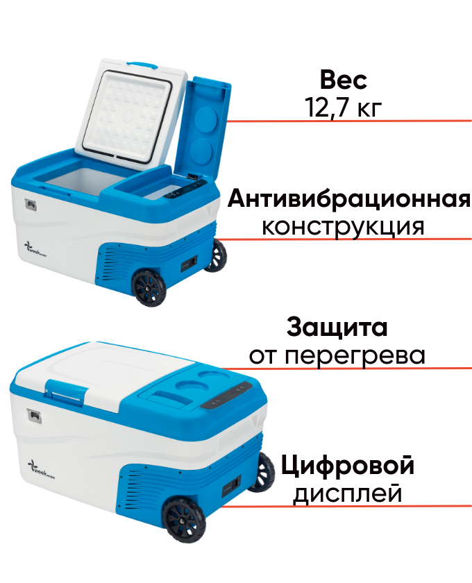 Weekender DS25 компактный компрессорный автохолодильник