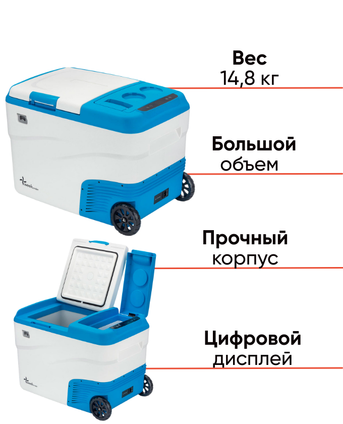 Weekender DS35 мощный компрессорный автохолодильник