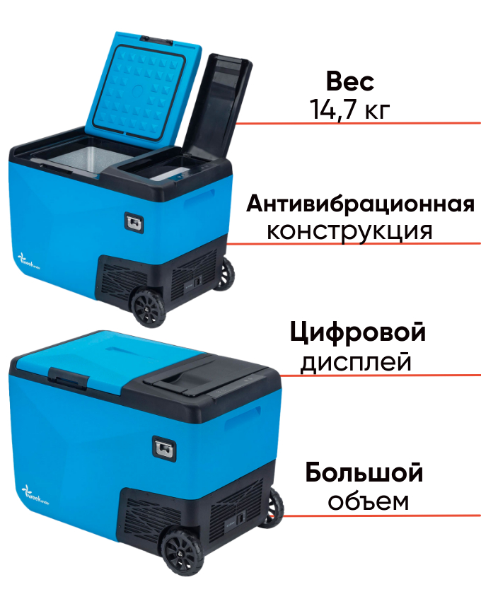 Автохолодильник Weekender KS35 для отдыха и кемпинга, фото Lodka5