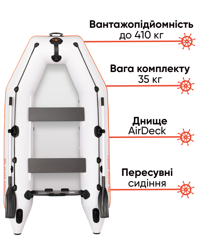 Kolibri KM-330  з днищем AirDeck  