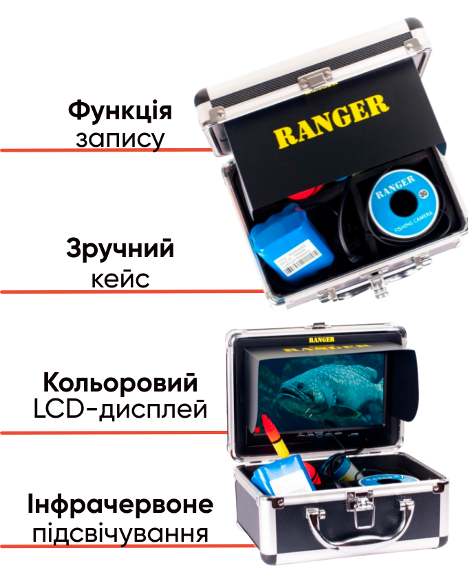 Ranger Record Lux підводна камера з функцією запису для риболовлі