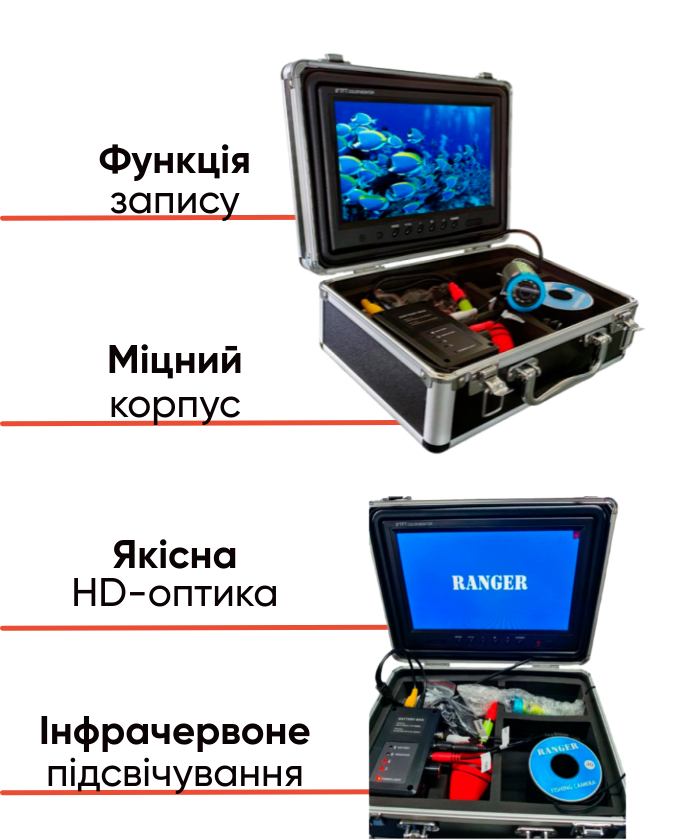 Ranger Lux Case 9 D підводна камера для риболовлі